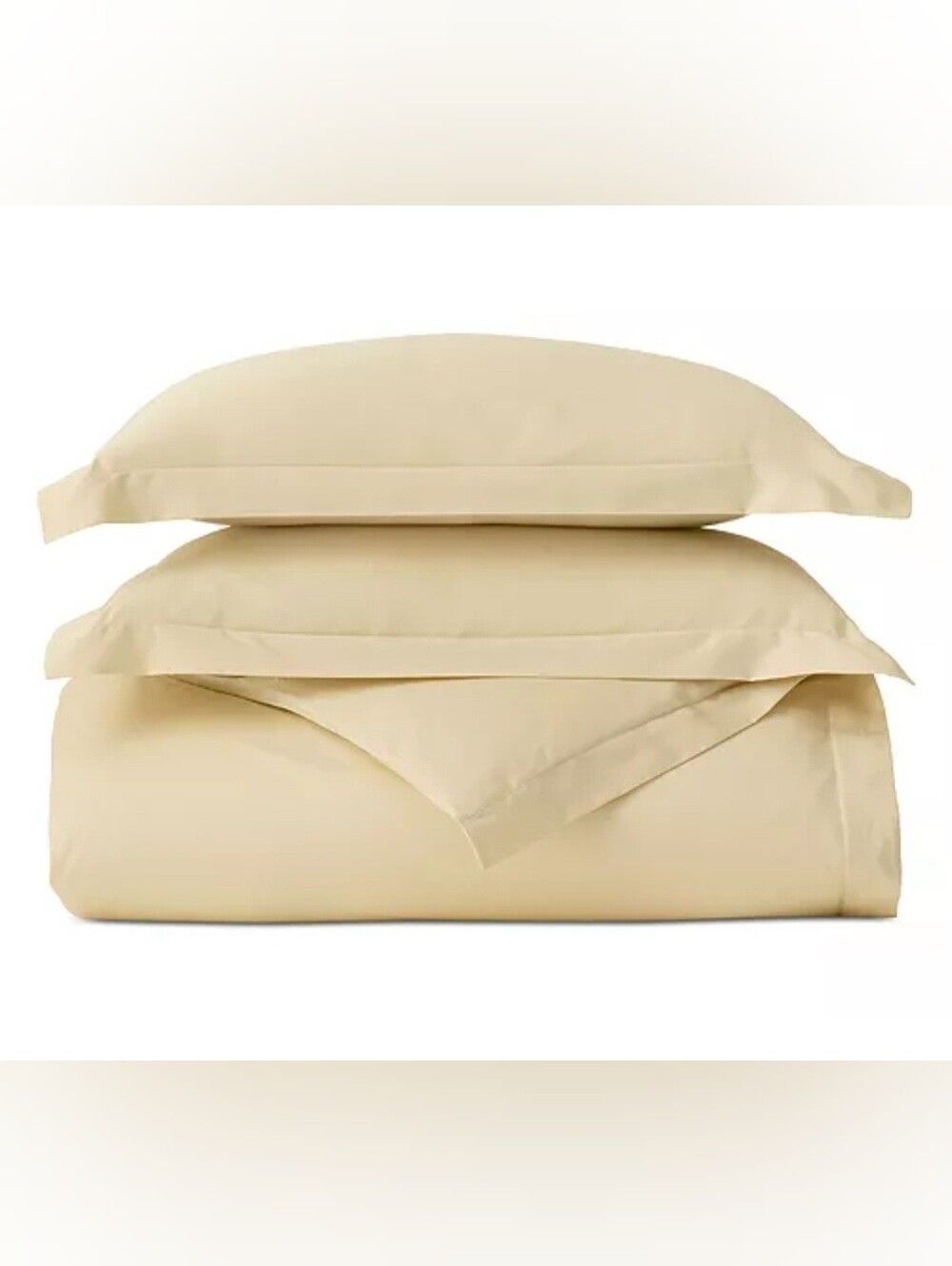 Boll & Branch Signature Hemmed Organic Cotton QUEEN Duvet Cover Buttercup